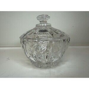 Vintage Gorham Full Lead Crystal Candy Dish West Germany Trinket Jar